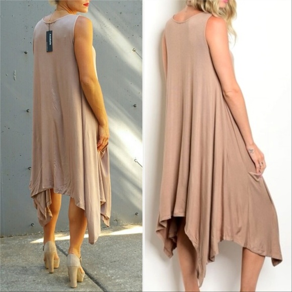 TOP TUNIC BOHO TAUPE DRESS Tunic top - Picture 3 of 4